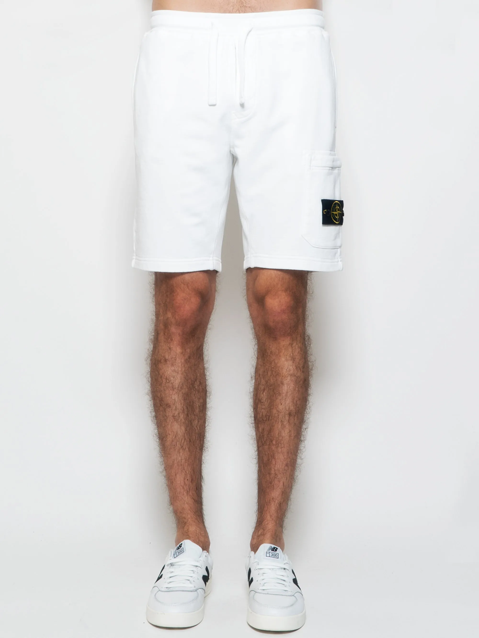 Bermuda in White Fleece