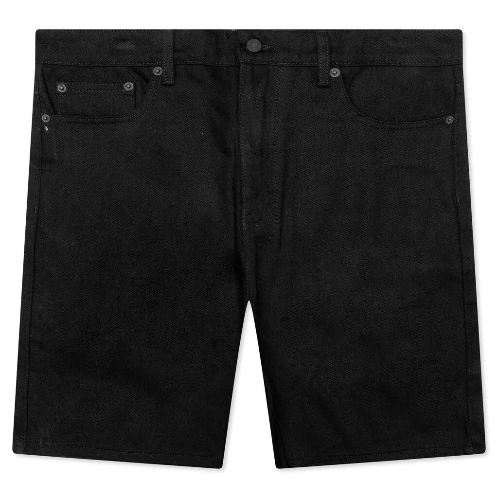 Berry Wide Denim Short - Jet Black