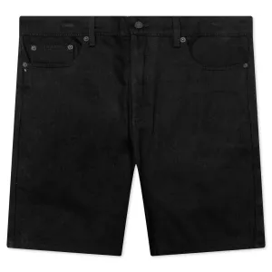Berry Wide Denim Short - Jet Black