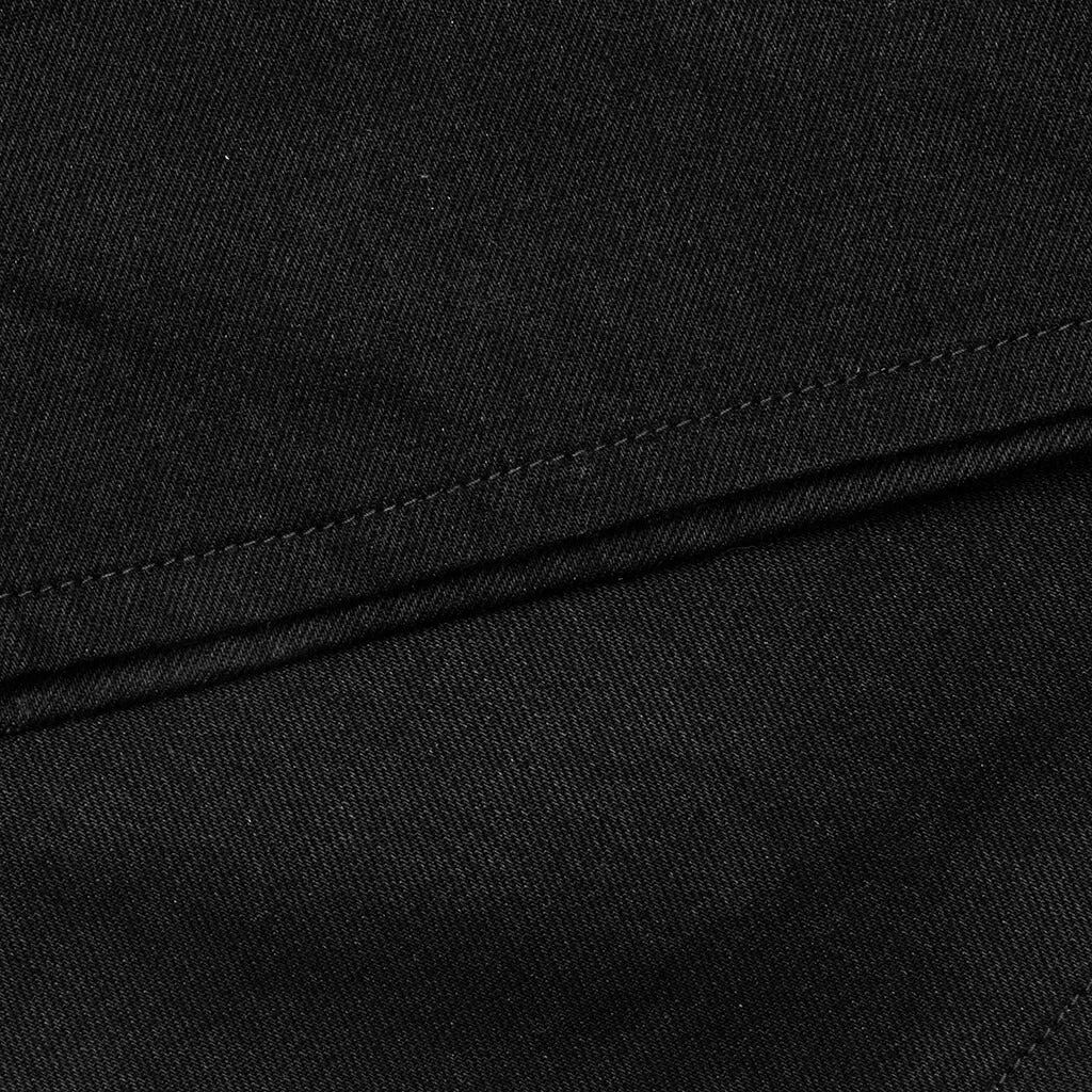 Berry Wide Denim Short - Jet Black