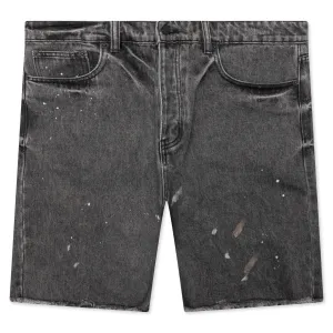 Berry Wide Denim Short - Vintage Black