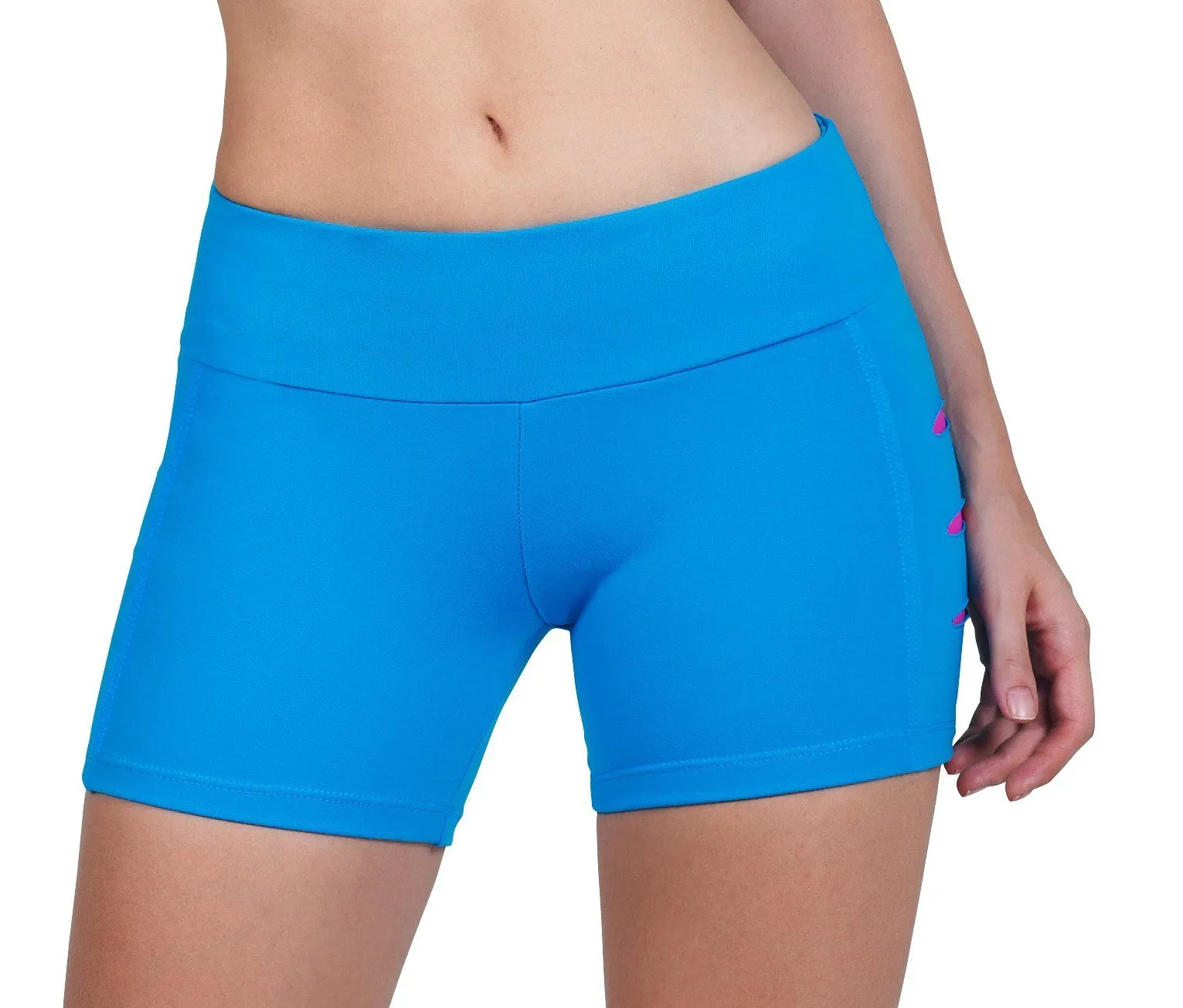 Bia Brazil Activewear Sliced up Shorts SH2451 Turquoise/Fuschia