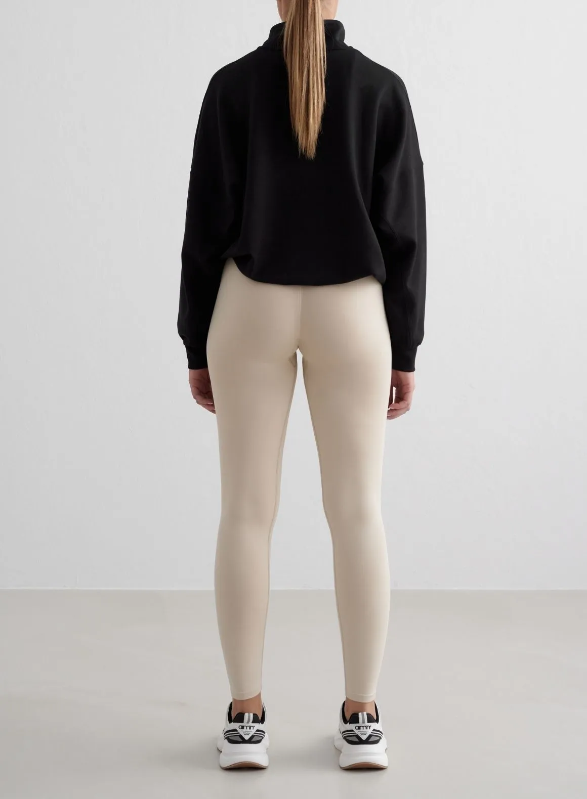 Black Comfy Modal Half Zip