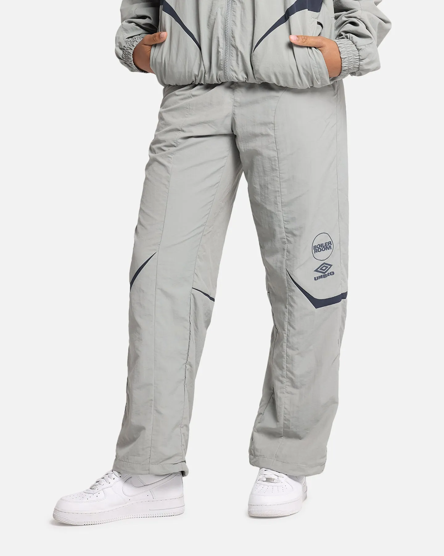 Boiler Room X Umbro Shell Track Pants Grey