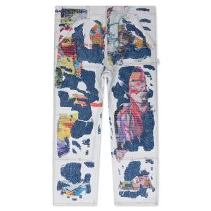 Boro Stitched Double Knee Pant - Multi