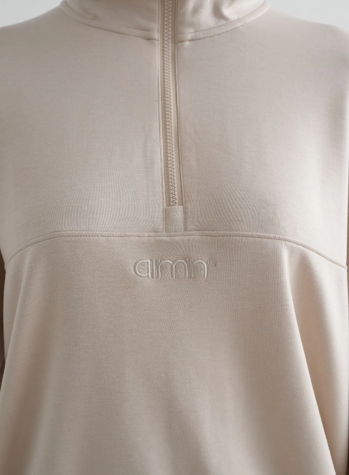 Café Au Lait Comfy Modal Half Zip