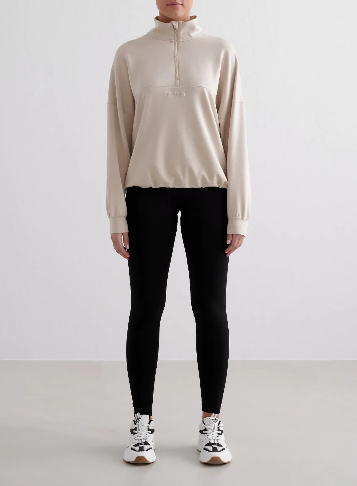 Café Au Lait Comfy Modal Half Zip