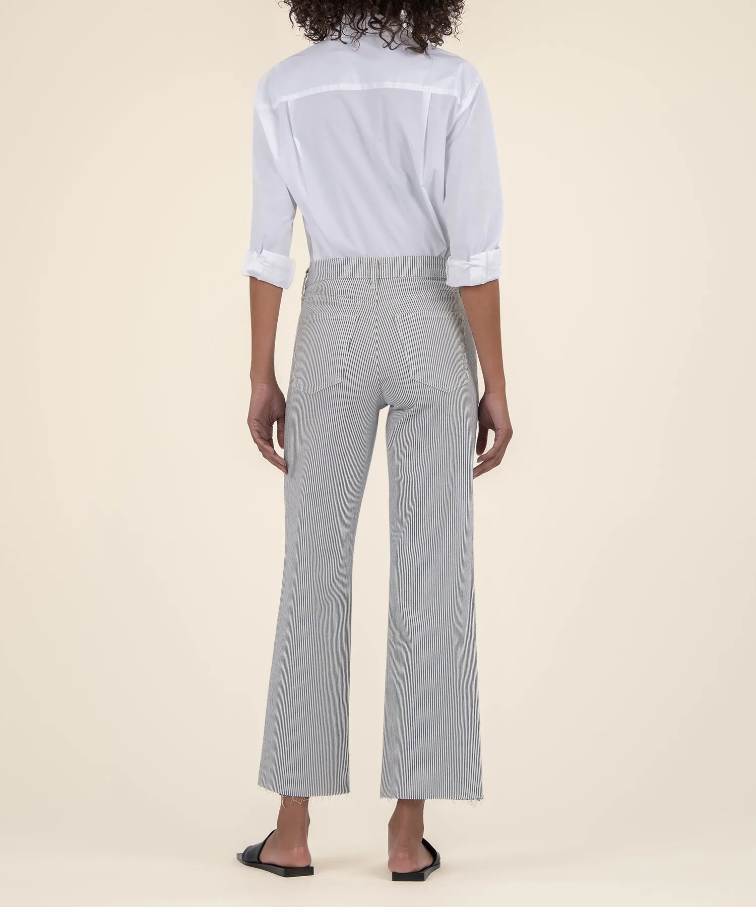 Charlotte Striped High Rise Wide Leg