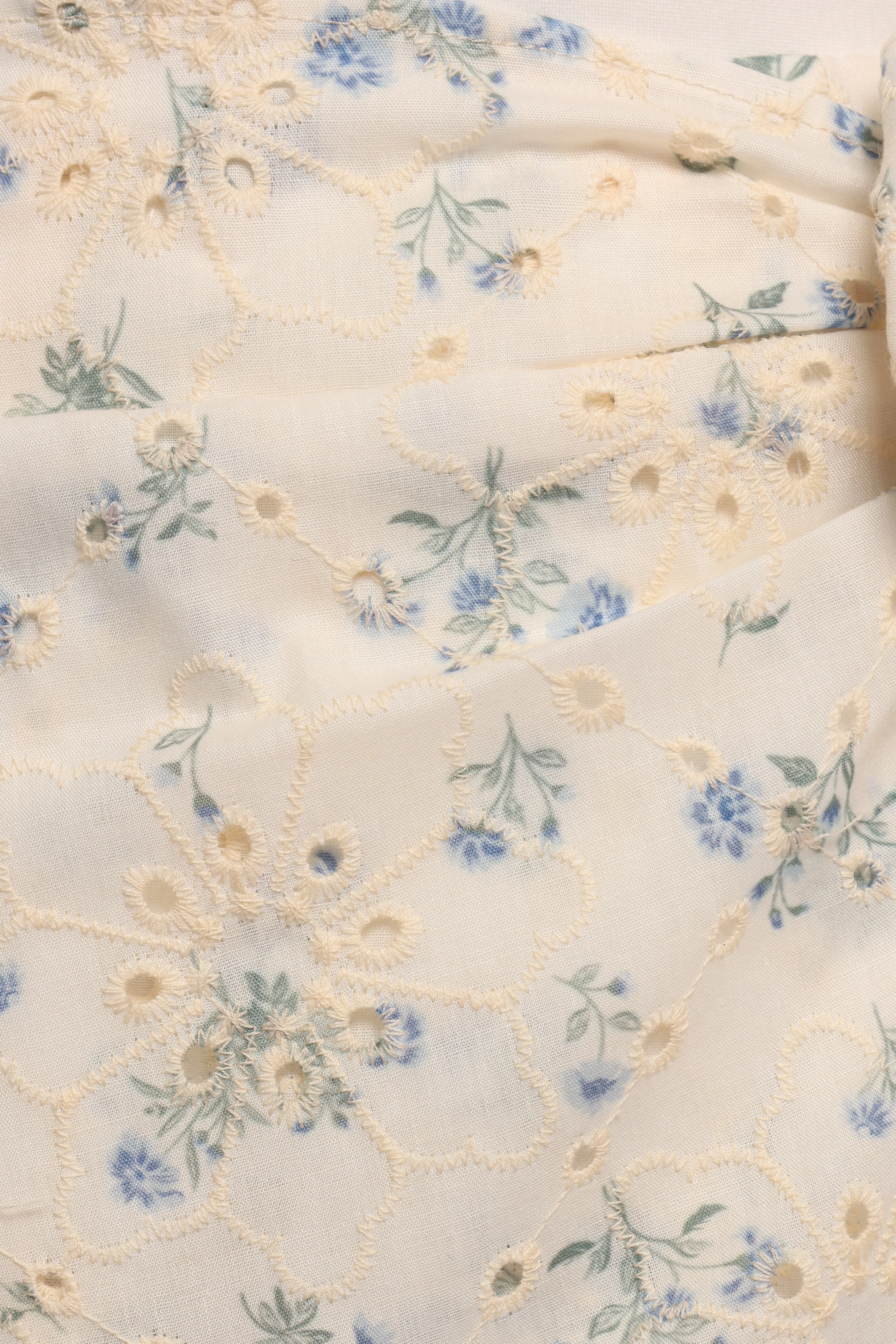 Claria Wrap Mini Skort - White Blue