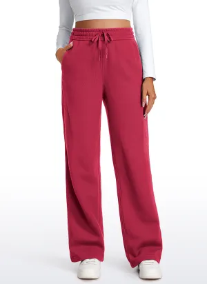 Cotton Fleece Lined Straight Leg Sweatpants 30''