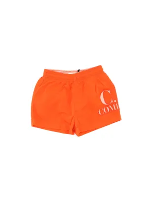C.P. Company Kids Logo Printed Swim Shorts