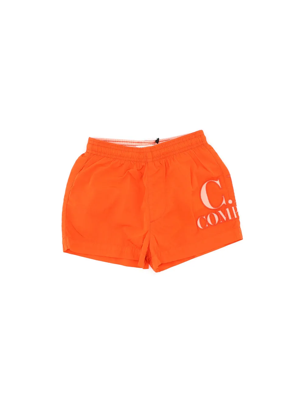 C.P. Company Kids Logo Printed Swim Shorts