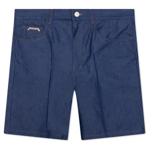 Denim Shorts with Trunakaroo Plaque - Blue