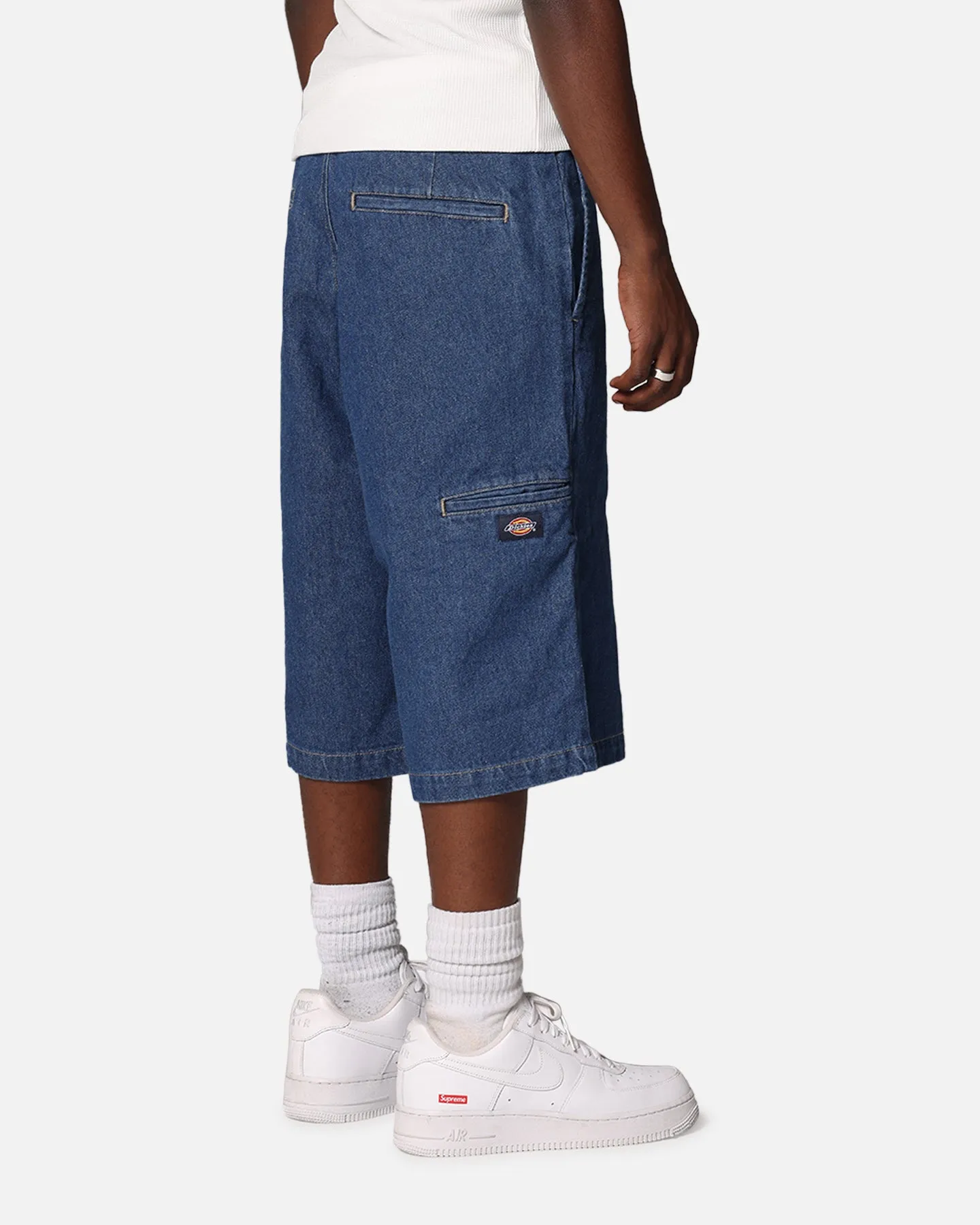 Dickies 13 Loose Fit Multi Pocket Shorts Stone Washed Indigo