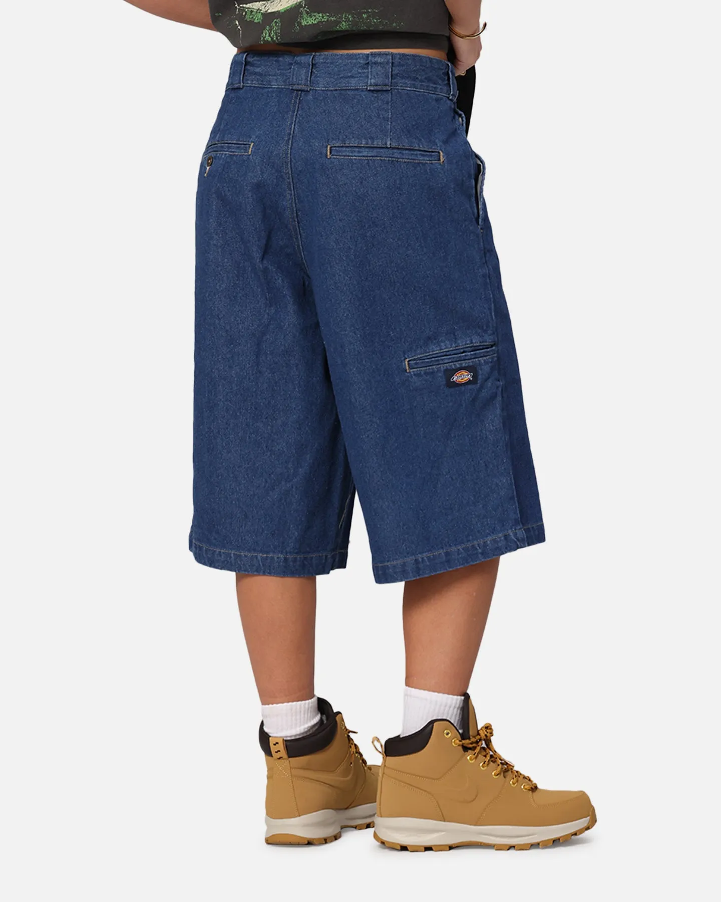 Dickies 13 Loose Fit Multi Pocket Shorts Stone Washed Indigo