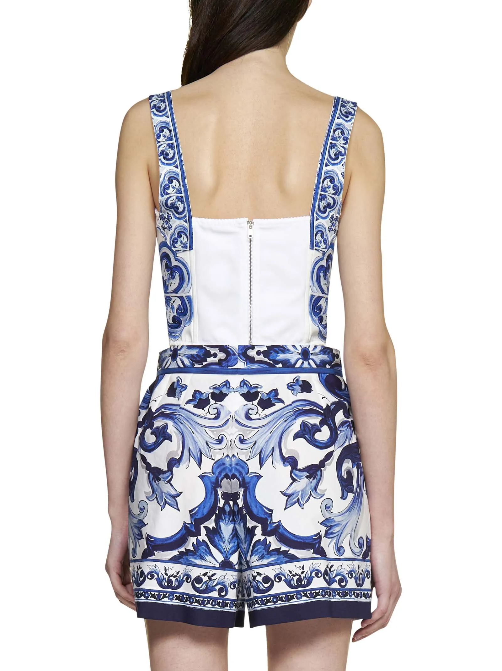 Dolce & Gabbana Allover Printed Satin Shorts