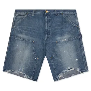 Double Knee Shorts - Blue