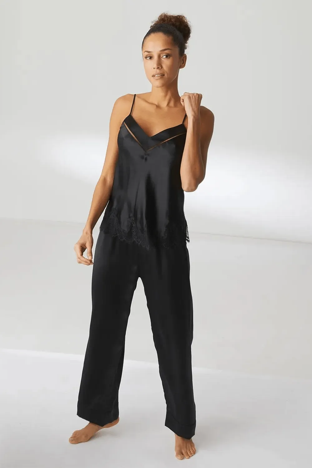 Dream Silk Pants Black