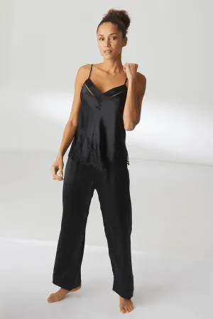 Dream Silk Pants Black