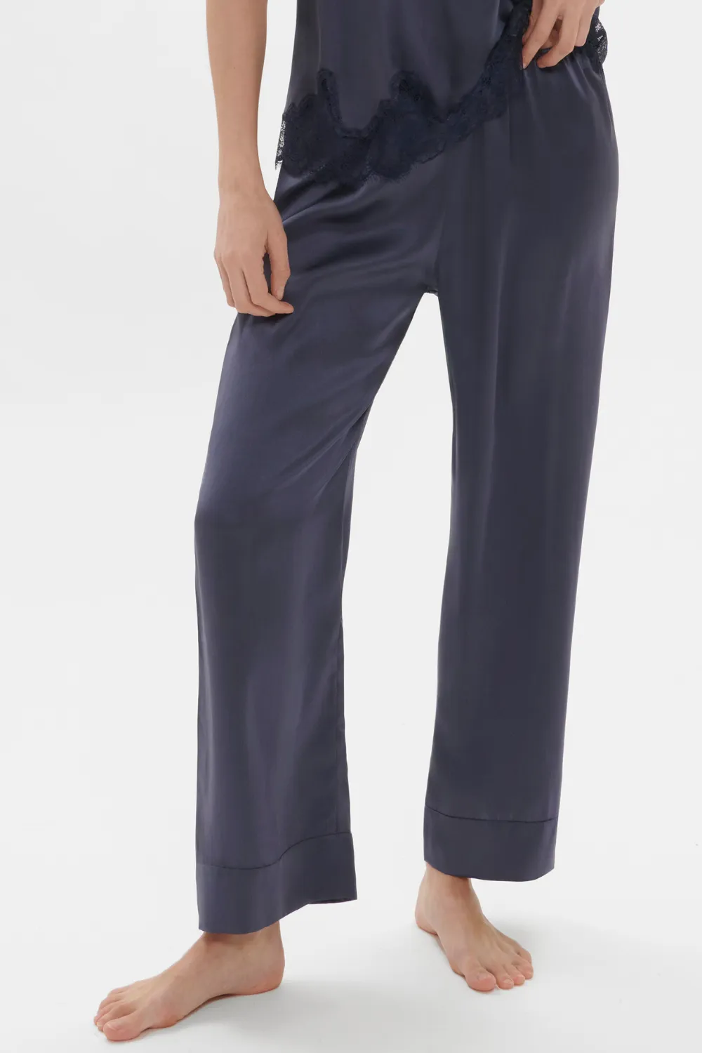 Dream Silk Pants Cinder Blue
