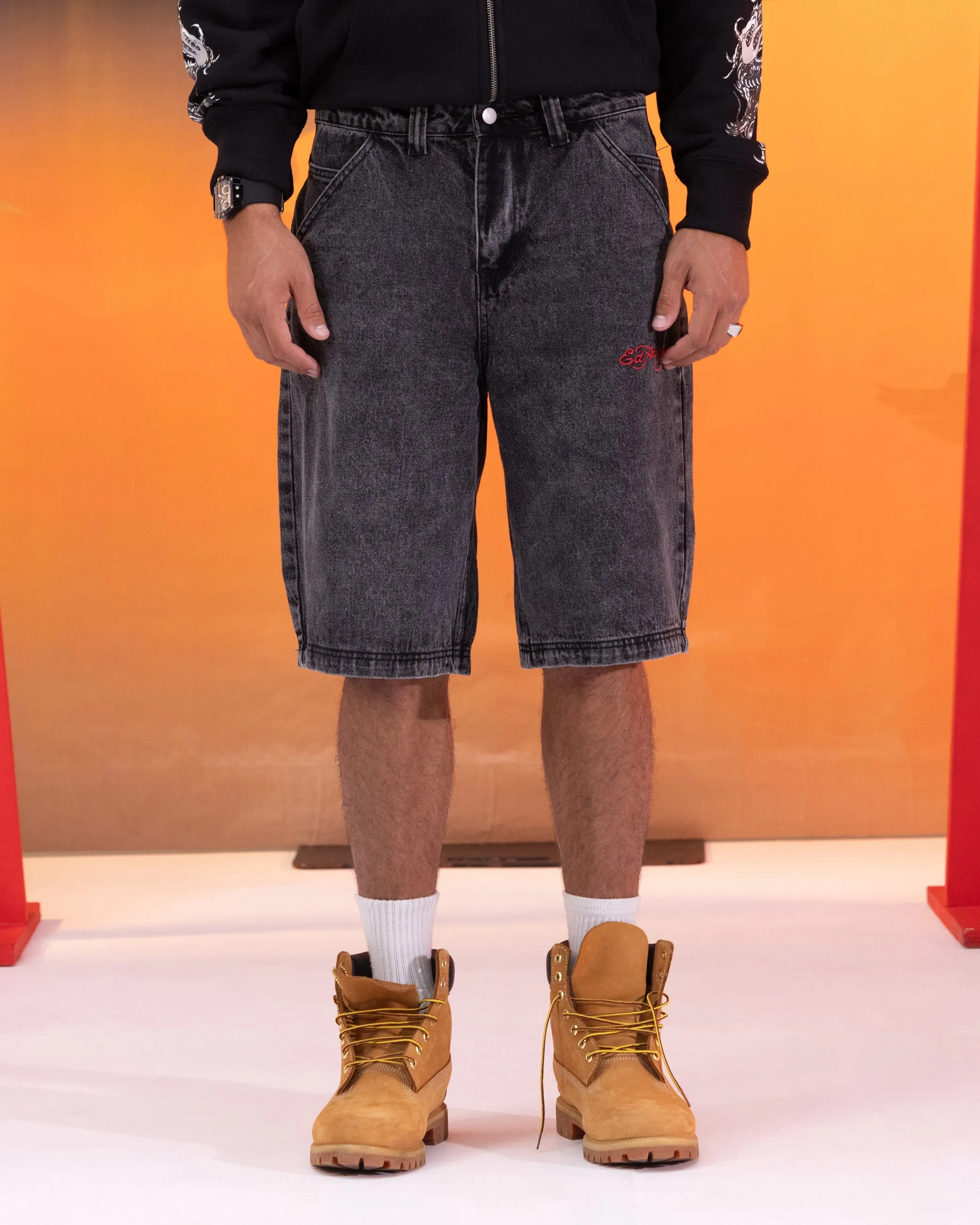 Ed Hardy Devil Jorts Black