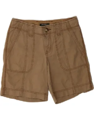 EDDIE BAUER Womens Chino Shorts US 4 Small W32 Brown Cotton