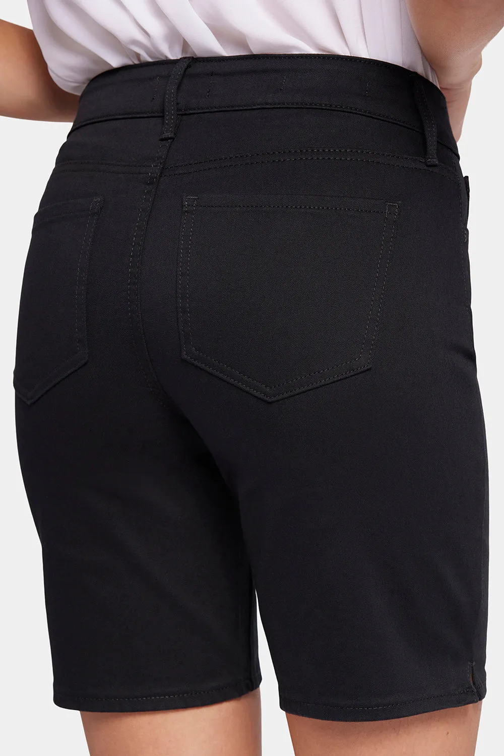 Ella Denim Shorts In Petite - Black
