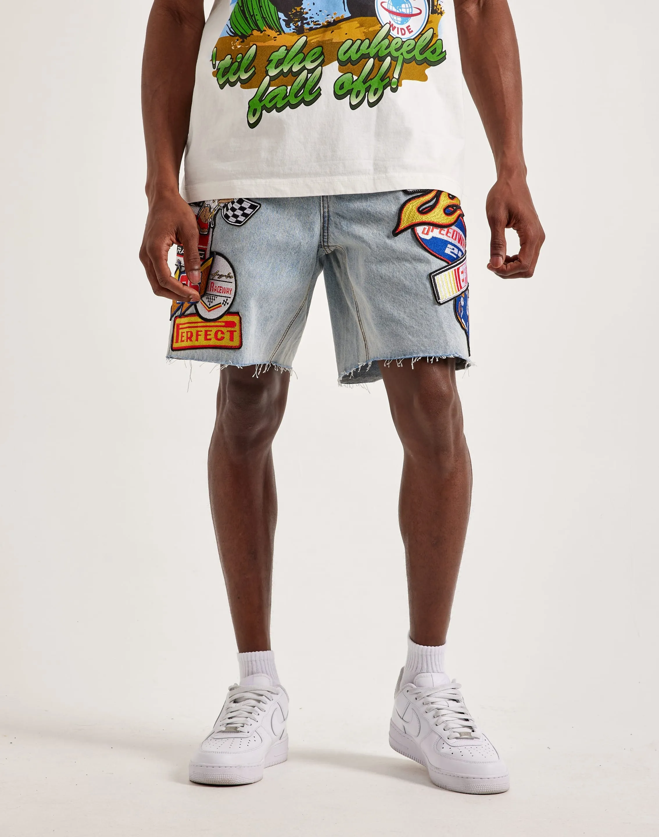 EPTM Turbo Flame Denim Shorts