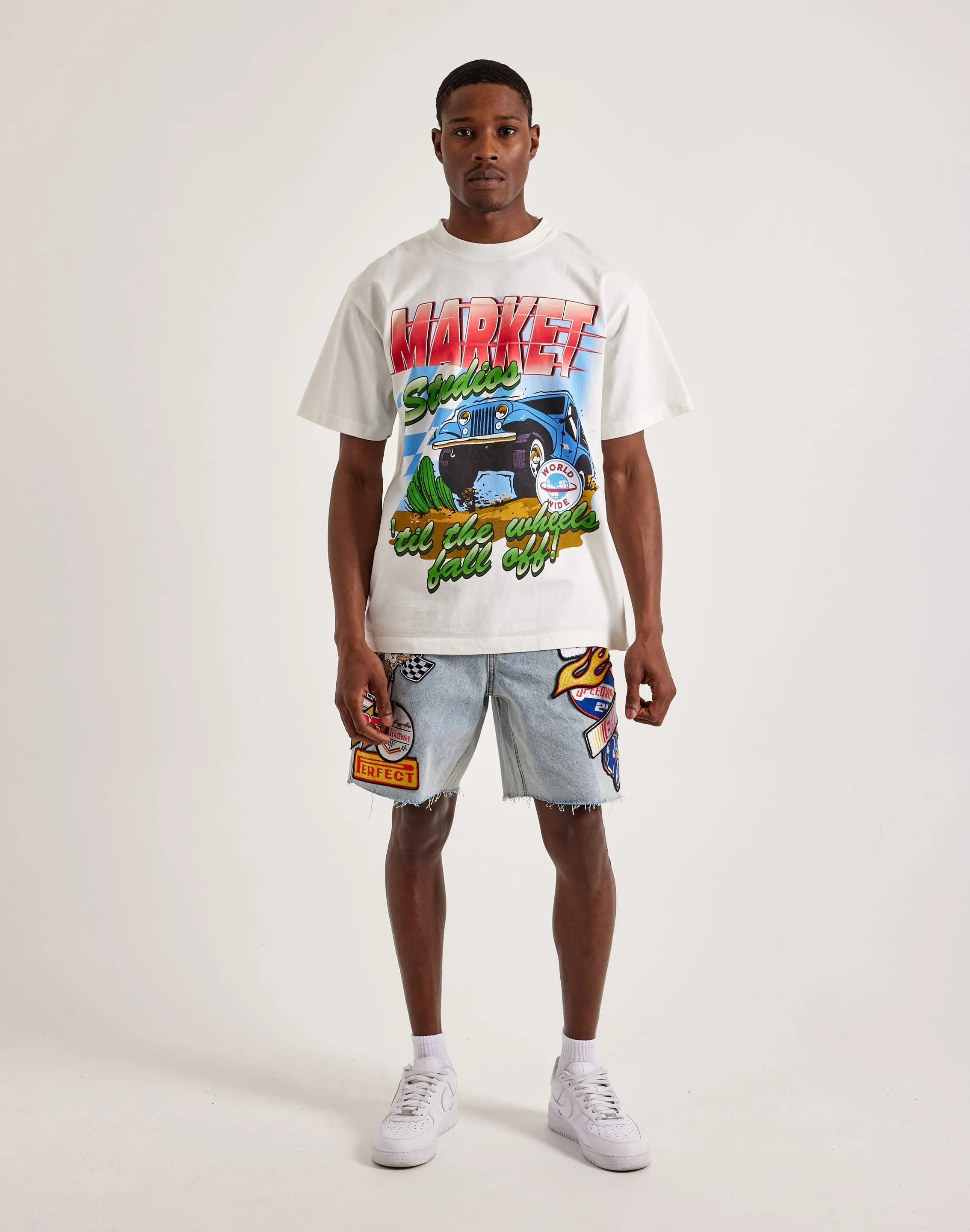 EPTM Turbo Flame Denim Shorts