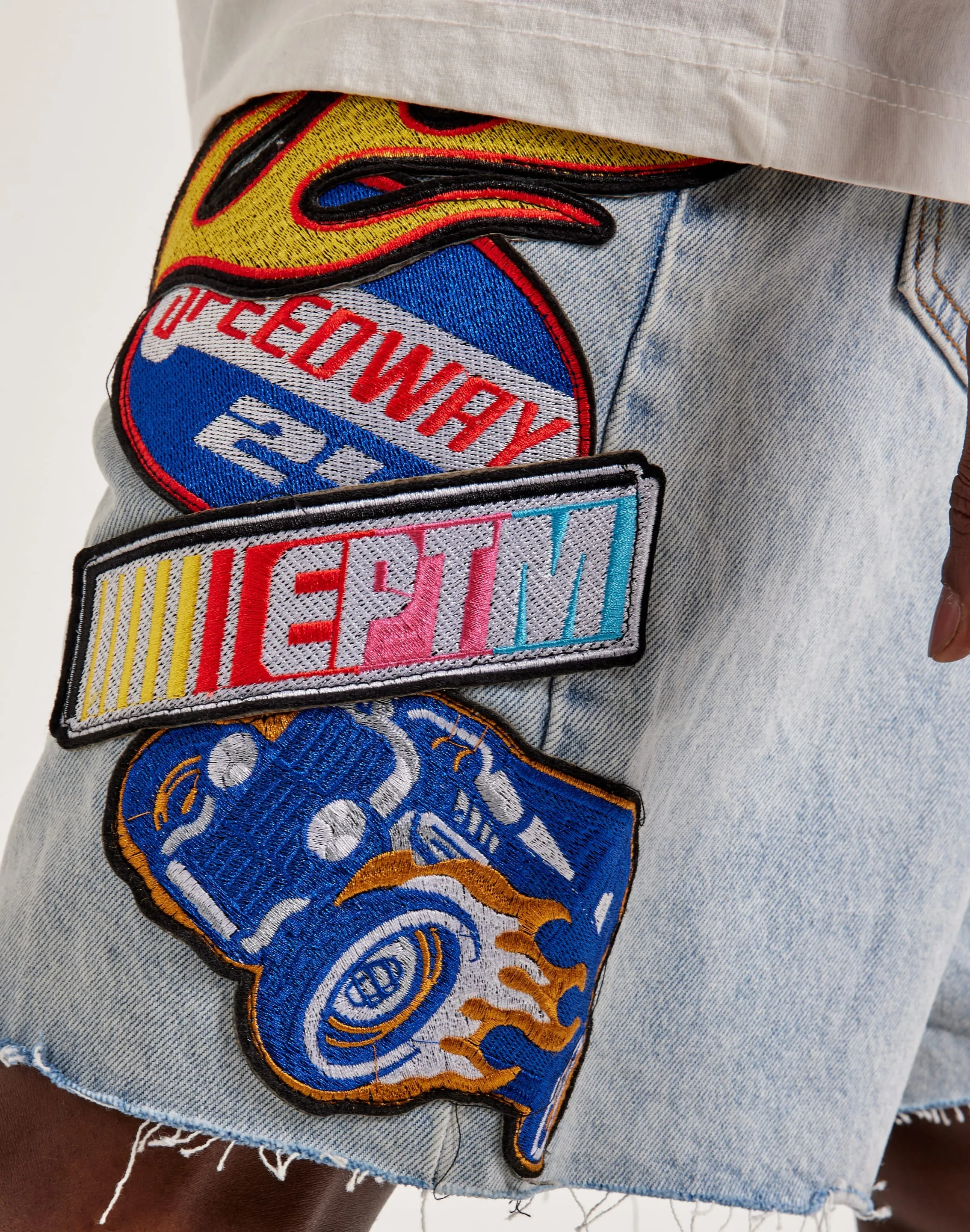 EPTM Turbo Flame Denim Shorts