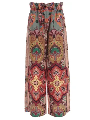 Etro Floral Printed Wide Leg Trousers