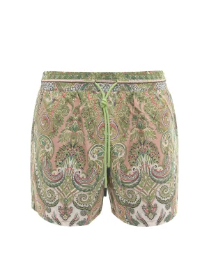 Etro Paisley Printed Drawstring Swim Shorts