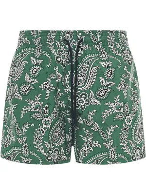 Etro Pattern Printed Drawstring Swim Shorts