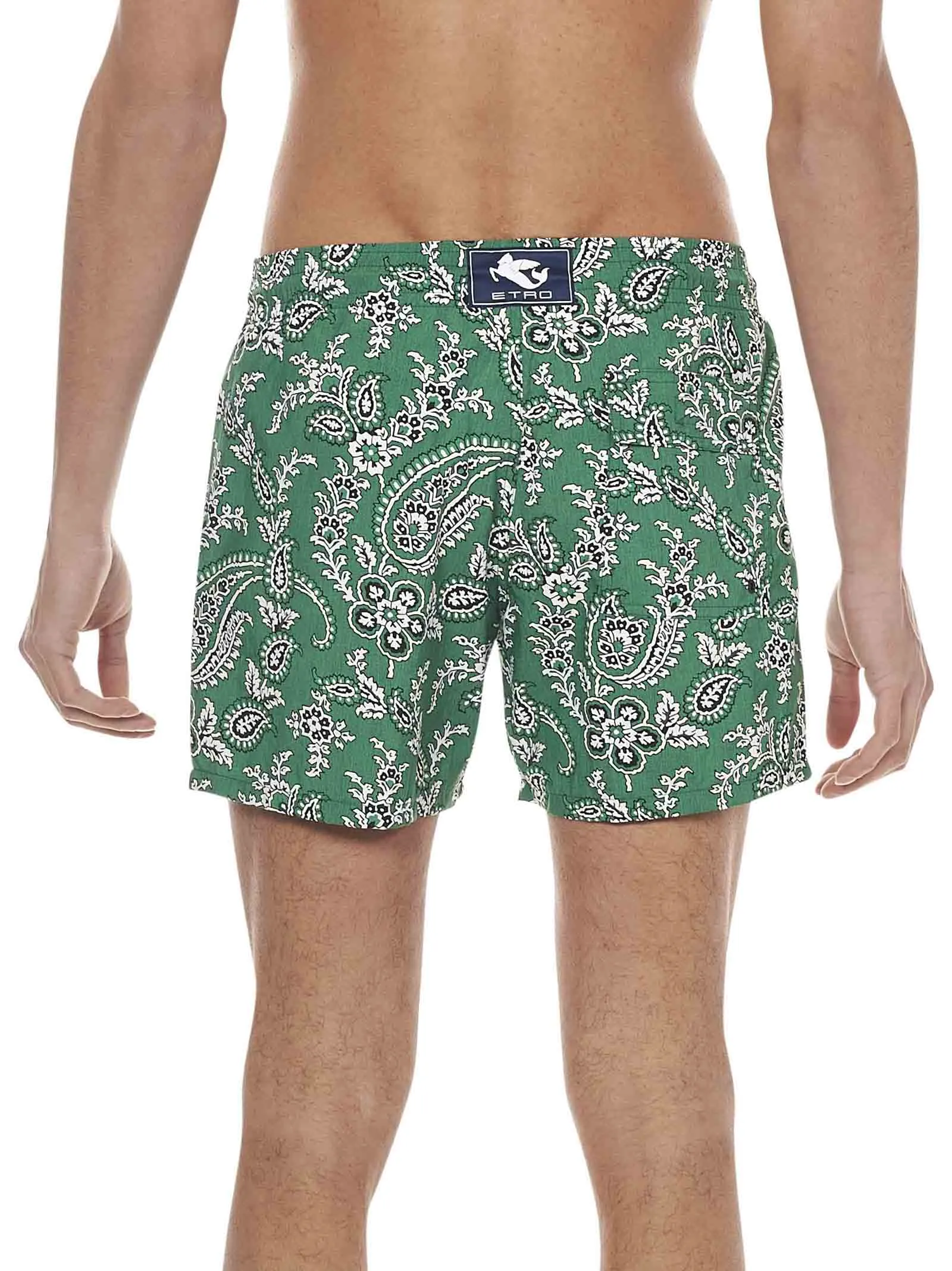 Etro Pattern Printed Drawstring Swim Shorts