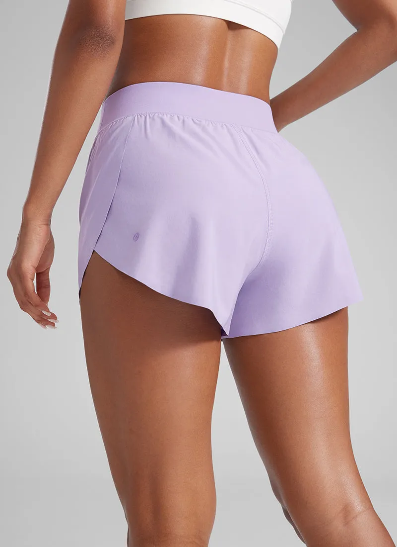 Feathery-Fit Soft High Rise Dolphin Lined Shorts 3''