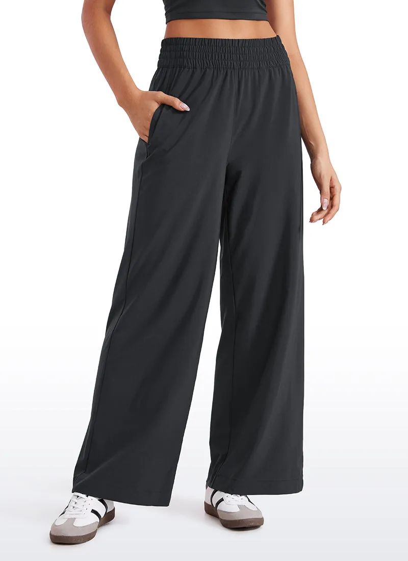 Feathery-Fit Soft High Rise Wide Leg Pants with Pockets 30"