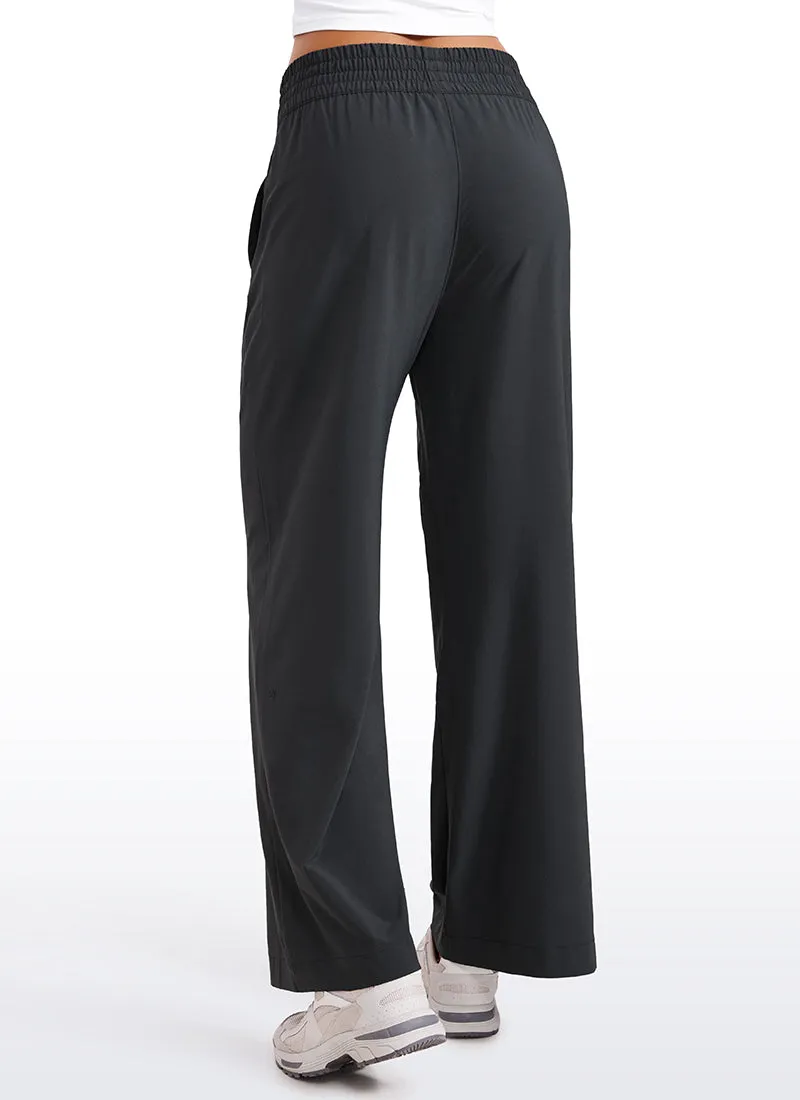 Feathery-Fit Soft High Rise Wide Leg Pants with Pockets 30"