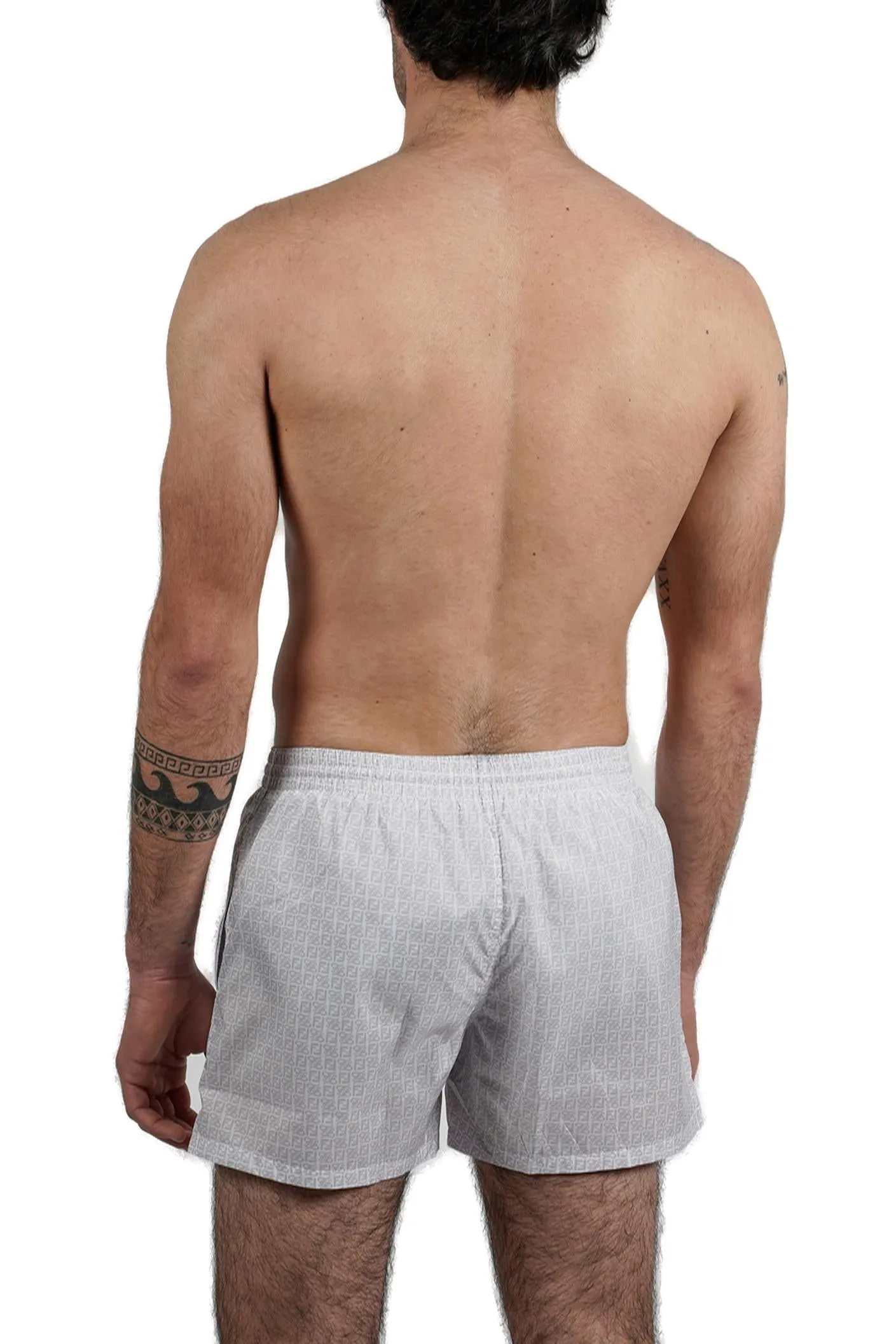 Fendi Allover FF Logo Printed Swim Shorts