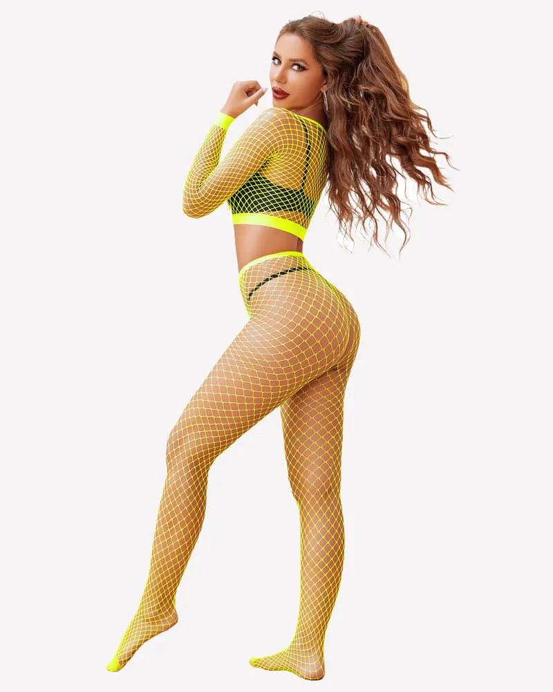 Fishnet Two Piece Lingerie Set