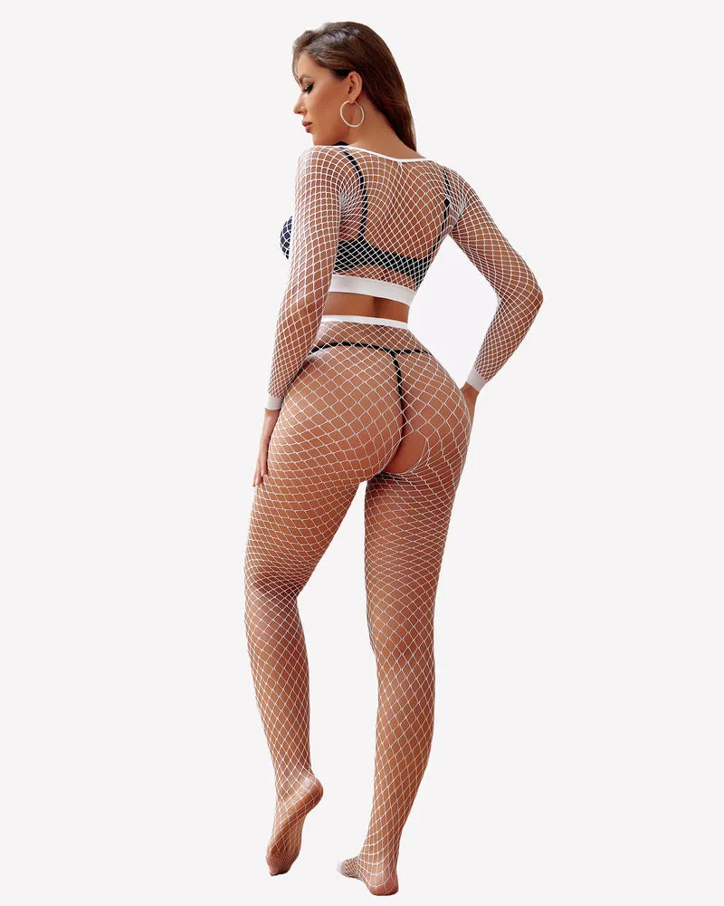 Fishnet Two Piece Lingerie Set