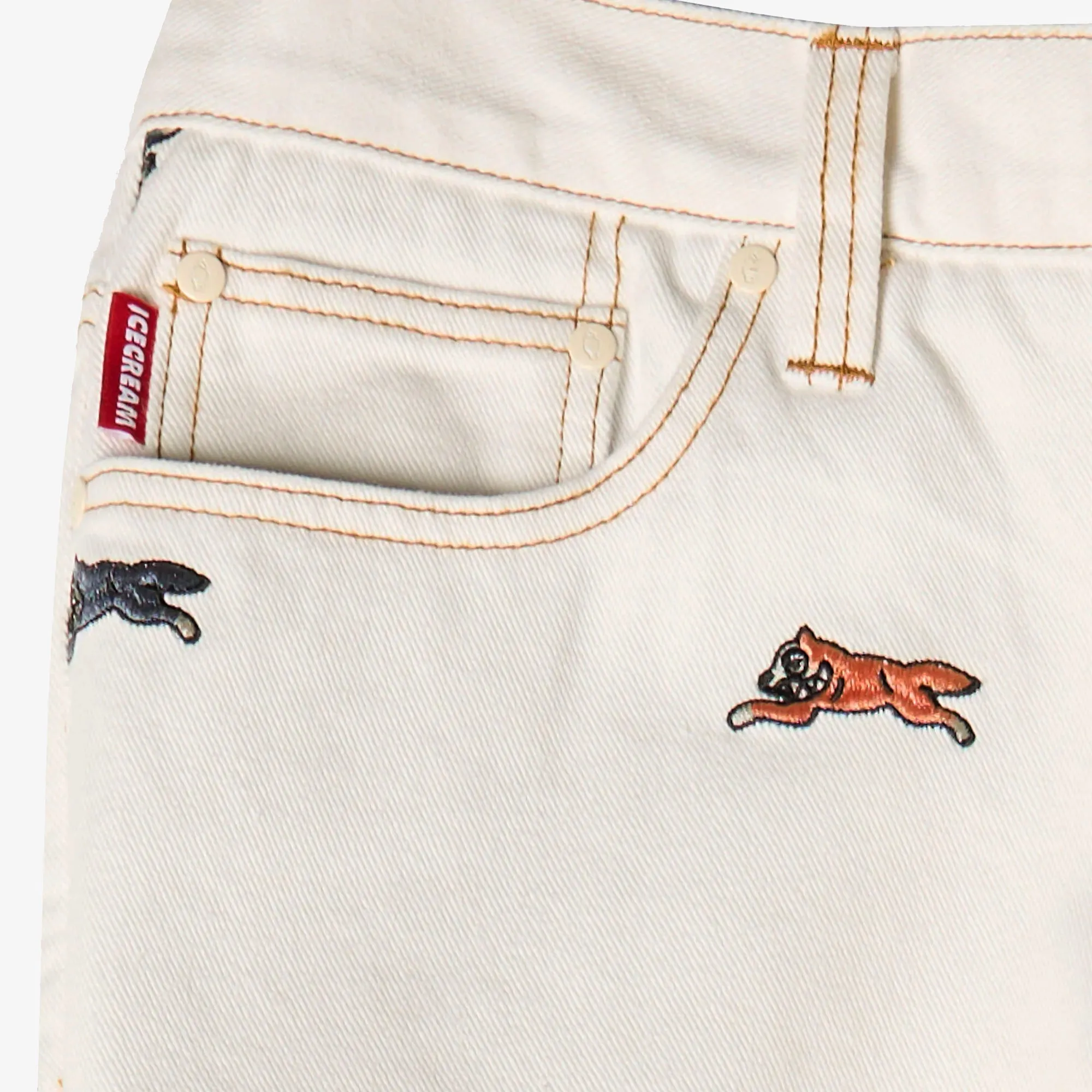 Icecream | STAMPEDE PANTS STRAWBERRY FIT { ANTIQUE WHITE