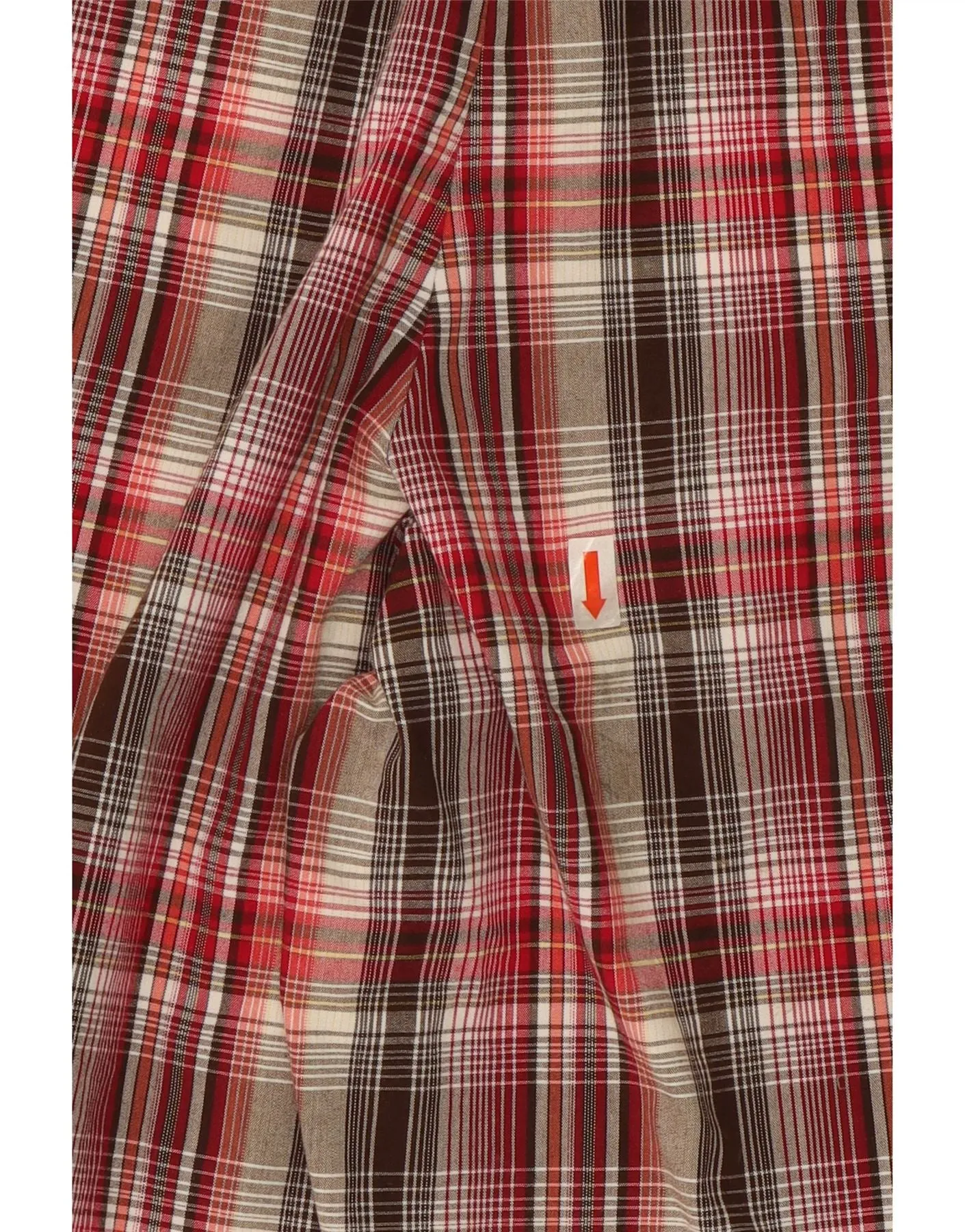 IZOD Womens Chino Shorts US 8 Medium W30  Red Check Cotton