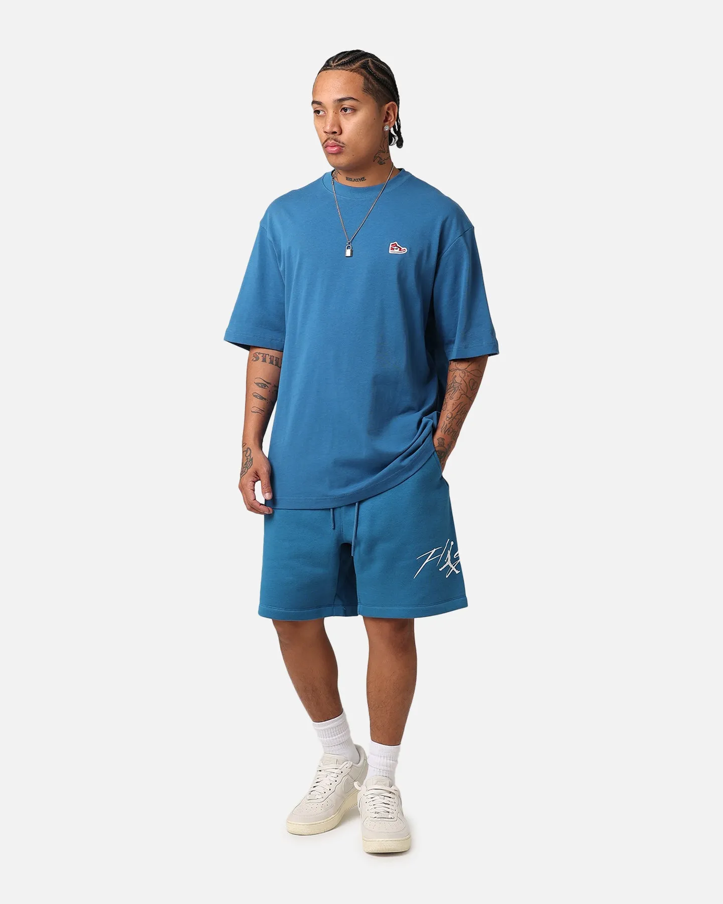 Jordan Essential Brooklyn Fleece Harbour Shorts Industrial Blue