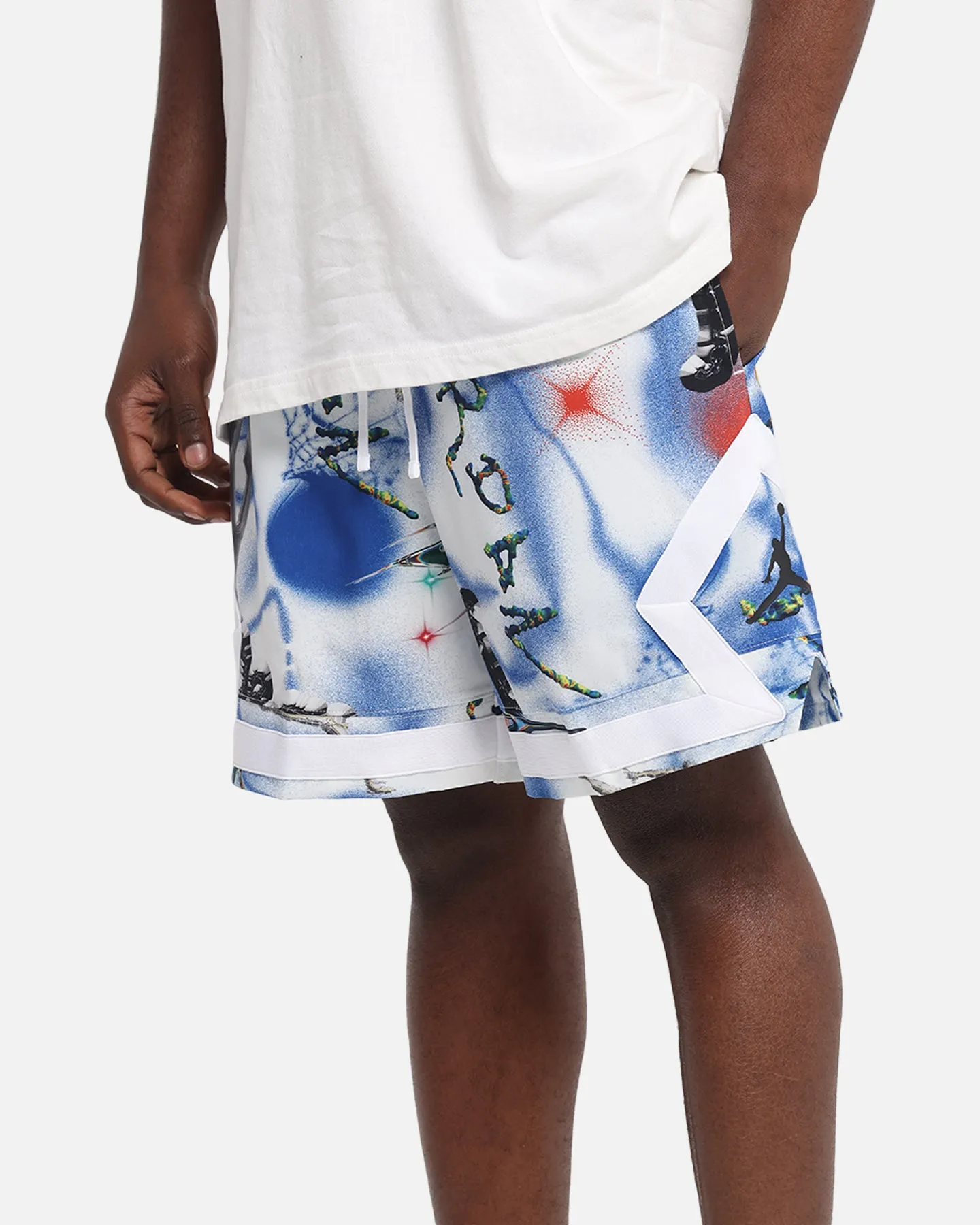 Jordan Jumpman Dri-FIT Sport Diamond Shorts White/Black