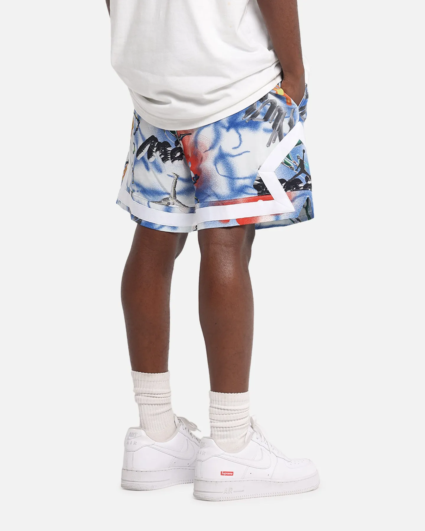 Jordan Jumpman Dri-FIT Sport Diamond Shorts White/Black