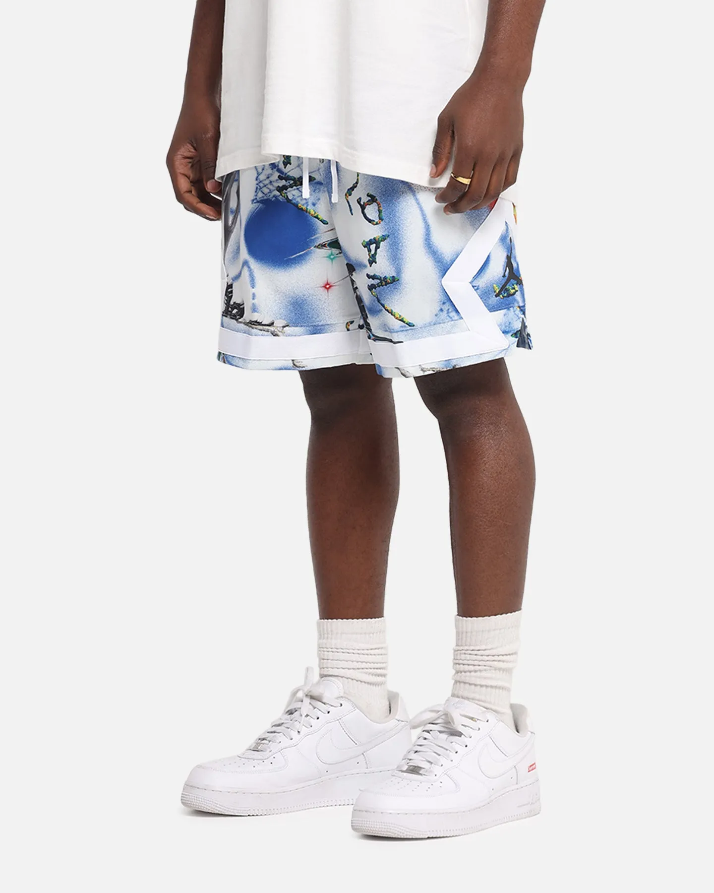 Jordan Jumpman Dri-FIT Sport Diamond Shorts White/Black