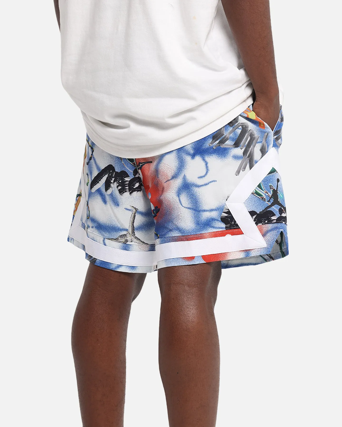 Jordan Jumpman Dri-FIT Sport Diamond Shorts White/Black