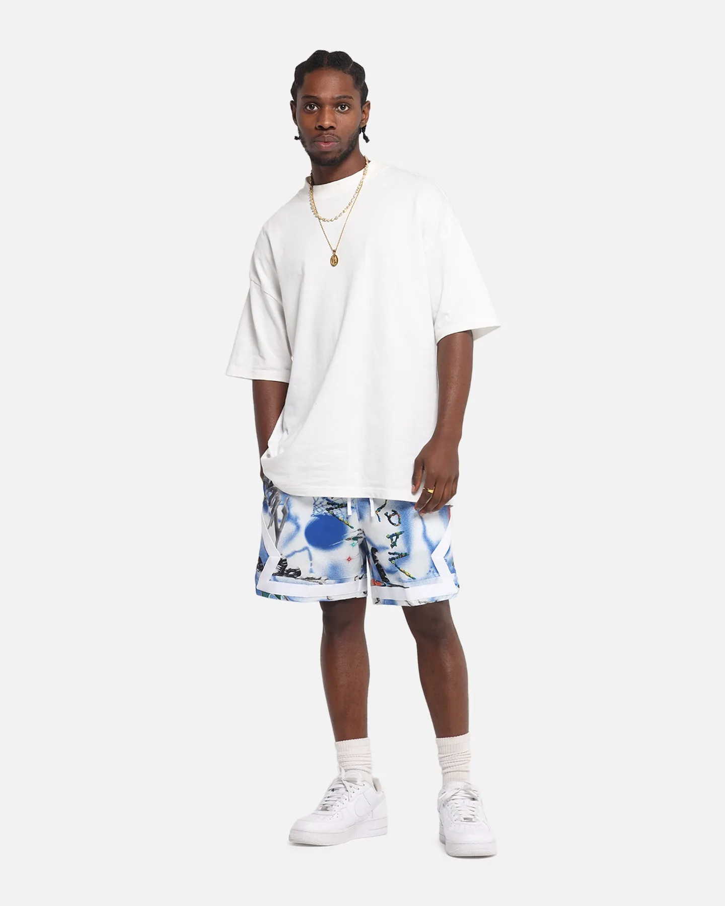 Jordan Jumpman Dri-FIT Sport Diamond Shorts White/Black