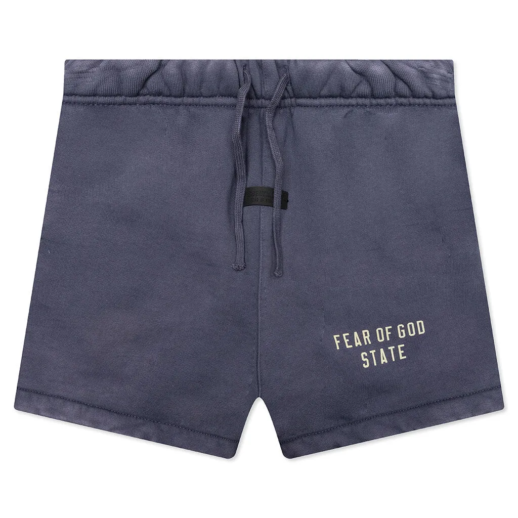Kid's Heavy Fleece Soccer Short - Marine
