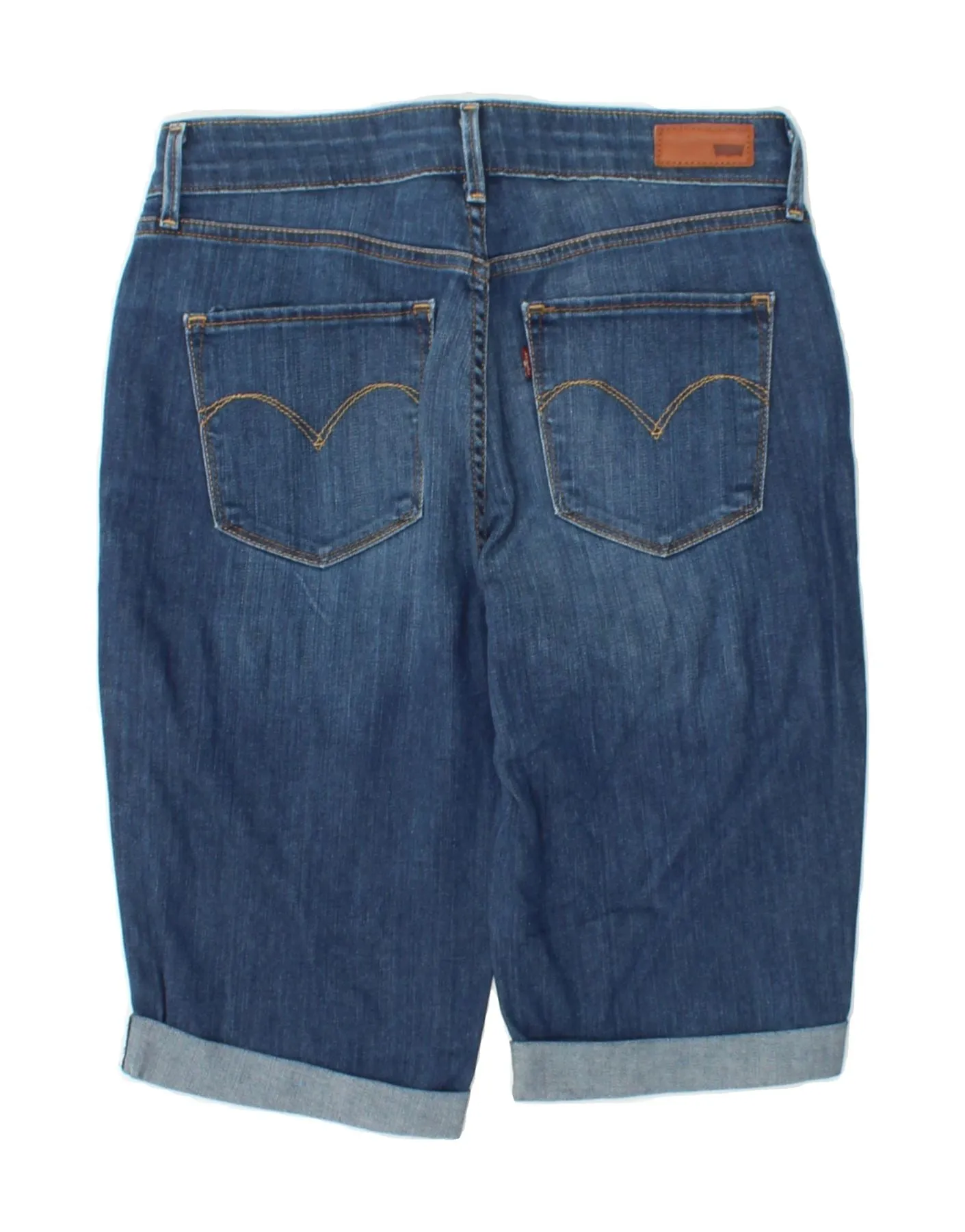 LEVI'S Womens Demi Curve Denim Shorts W27 Small  Blue Cotton